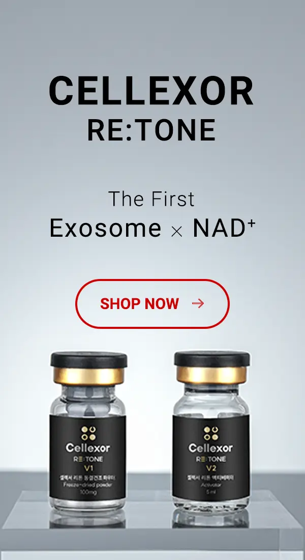Aésthic Pharma - The First Exosome x NAD+ Cellexor Re:Tone Side Bar Banner